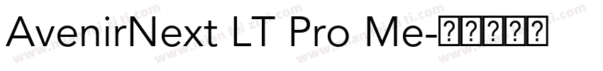 AvenirNext LT Pro Me字体转换